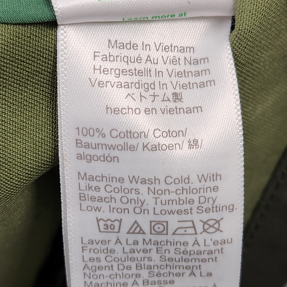 J Crew Field Jacket Womens Small Green Treated Cotton Corduroy Collar Snap - Picture 8 of 15
